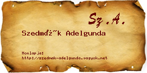 Szedmák Adelgunda névjegykártya